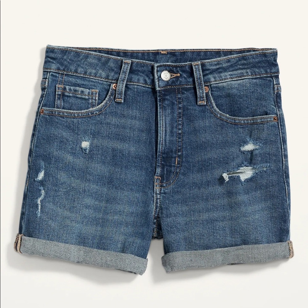 Old Navy High-Waisted Straight Ripped Jean, NWT.